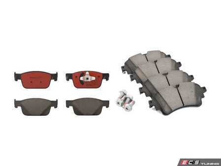 ES#4493003 - 8w0698151kKT - Front & Rear Ceramic Brake Pad Set - Brembo NAO Ceramic pads are designed to deliver improved comfort and reduced pad wear - Brembo - Audi
