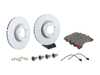 ES#4658219 - 97035140400ZKT1 - Front Brake Service Kit - Featuring Zimmerman rotors, and Textar pads - Assembled By ECS - Porsche