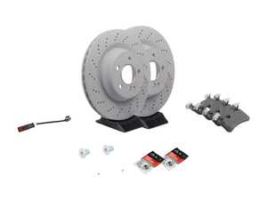 ES#2779770 - 2114231112KT8 - Rear Brake Service Kit - Featuring Genuine Mercedes-Benz Rotors And Pads - Genuine Mercedes Benz - Mercedes Benz
