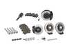 ES#3551274 - 1K0615301MXKT - Performance Front & Rear Brake Service Kit - Performance brake upgrade all around featuring ECS 2-Piece cross-drilled & slotted rotors and ECS EP24 Enthusiast Performance pads - Assembled By ECS - Volkswagen