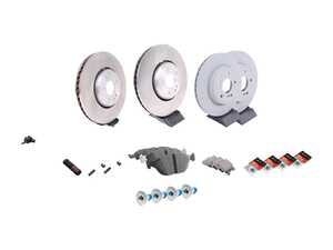 ES#2770730 - 2104211912KT - Front & Rear Brake Service Kit - Featuring Genuine Mercedes-Benz Rotors And Pads - Genuine Mercedes Benz - Mercedes Benz
