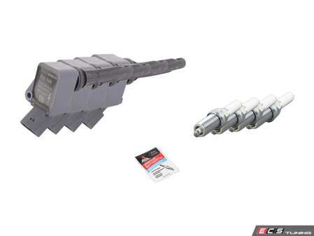 ES#3690811 - 06j905110kktKT - Ignition Service Kit - Includes four Beru coil packs and NGK revision spark plugs - Assembled By ECS - Audi
