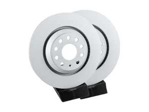 ES#4727686 - 1K0615601NCDKT - Rear Brake Rotors - Pair (310x22) - Restore the stopping power in your vehicle - Zimmermann - Audi Volkswagen