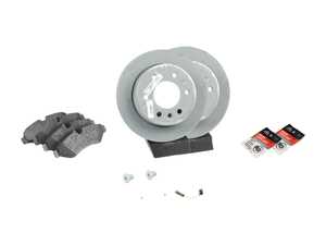 ES#4643375 - 910423020007KT2 - Rear Brake Service Kit - Features Genuine Mercedes-Benz rotors, and Genuine Mercedes-Benz pads - Genuine Mercedes Benz - Mercedes Benz