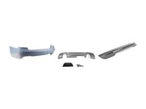 ES#1306800 - E92MTECH-REAR - M Tech Rear Bumper Assembly - Complete rear bumper cover, primed ready for painting - Genuine BMW - BMW