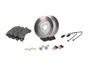 ES#4658196 - 95B615301MKT1 - Front Brake Service Kit - Featuring Genuine Porsche rotors, and Genuine Porsche pads - Genuine Porsche - Porsche