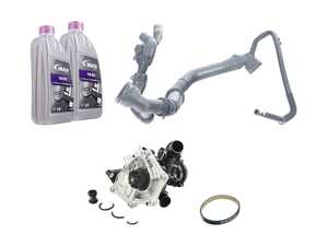 ES#3651379 - 06k121011ckt3 - Cooling System Refresh Kit - Level 1 - This entry level kit includes thermostat, waterpump, complete upper radiator hoses and coolant - Assembled By ECS - Volkswagen