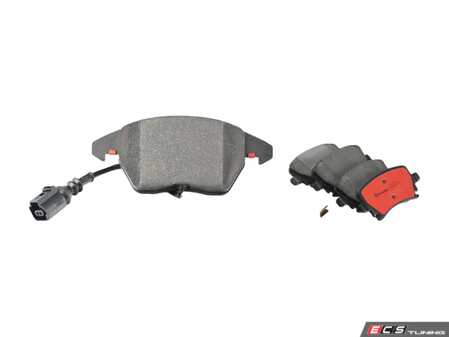 ES#4492405 - 3C0698151A2KT - Front & Rear Premium Ceramic Brake Pad Kit - Brembo NAO Ceramic pads are designed to deliver improved comfort and reduced pad wear - Brembo - Audi