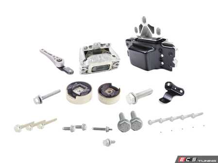 ES#2765859 - 1K0199262ARKT1 - OE Drivetrain Mount Kit - Includes all driveline mounts with all the necessary hardware - Assembled By ECS - Volkswagen