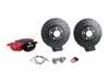 ES#4815614 - 34116898729aKT - Performance Front Brake Service Kit - Includes front drilled and slotted brake rotors, EBC RedStuff pads, wear sensor, and associated hardware. - Assembled By ECS - BMW