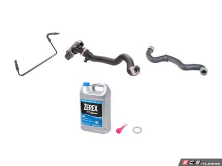 ES#2777438 - 2035015582KT - Radiator Hose Replacement Kit - Includes Upper And Lower Radiator Hose, Breather Pipe, Coolant And Drain Plug - Genuine Mercedes Benz - Mercedes Benz