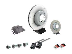 ES#3675499 - 97035240300KT1 - Rear Brake Service Kit - Featuring Genuine Porsche rotors, and Genuine Porsche pads - Genuine Porsche - Porsche