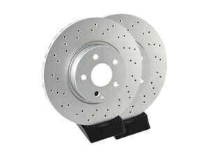 ES#4335628 - 000421111207KT5 - Front Brake Rotors - Pair (322x32) - Includes left and right front brake rotors - ATE - Mercedes Benz