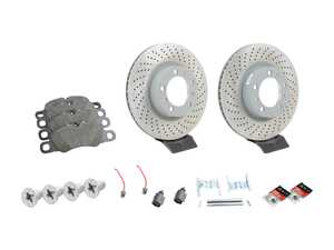 ES#4656959 - 99735140101KT2 - Front Brake Service Kit - Featuring Genuine Porsche rotors, and Genuine Porsche pads - Genuine Porsche - Porsche