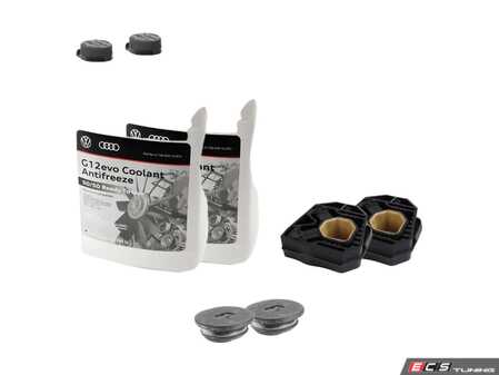 ES#2972975 - 1K0121367MKT1 - Radiator Installation Kit - Upper and lower mounts plus genuine G12Evo coolant - Genuine Volkswagen Audi - Volkswagen