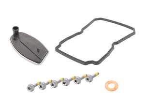 ES#2777140 - 1402770095KT3 - Automatic Transmission Filter Kit - Includes Elring transmission filter, Elring oil pan gasket, and OEM oil drain plug gasket - Assembled By ECS - Mercedes Benz