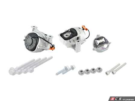 ES#3690416 - 8r0199381aaktKT - Drivetrain Mount Kit - Reduce excessive vibrations with new engine & transmission mounts with related hardware - Assembled By ECS - Audi