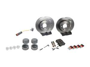 ES#3691582 - 9064210012KT11 - Front & Rear Brake Service Kit - Featuring ECS V5 rotors and Brembo pads - Assembled By ECS - Mercedes Benz