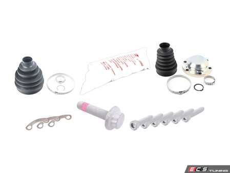 ES#3690859 - 1k0407357dKT - CV Joint Refresh Kit - Includes both boots and hardware to service one axle. - Genuine Volkswagen Audi - Volkswagen