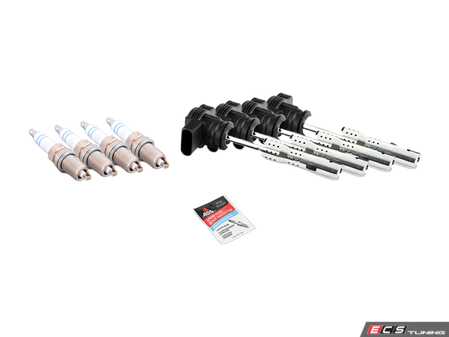 ES#2569507 - 0242240627KT - Ignition Service Kit - Includes four Karlyn coil packs and four Bosch spark plugs - Assembled By ECS - Audi