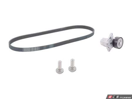 ES#5424982 - 06L903133D3KT - Accessory Belt Kit - Keep your drive belt tight with a new belt, tensioner, and hardware - Assembled By ECS - Audi Volkswagen