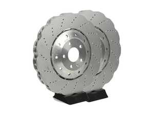 ES#4056858 - 4G0615301AHKT2 - Front Brake Rotors - Pair (390x36) - Restore stopping power with scalloped style rotors - SHW Performance - Audi
