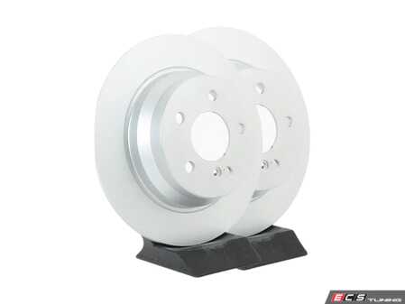 ES#2575915 - 2114230712KT7 - Rear Brake Rotors - Pair - Solid Rotors - Not For Use On Vehicles With Vented Rear Brake Rotors - Meyle - Mercedes Benz