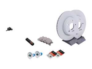 ES#2770735 - 2104230812KT1 - Rear Brake Service Kit - Featuring Genuine Mercedes-Benz Rotors And Pads - Genuine Mercedes Benz - Mercedes Benz