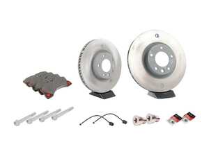 ES#2602489 - 95835140300FOKT - Front Brake Service Kit - Featuring genuine Porsche rotors and Textar brake pads - Assembled By ECS - Porsche