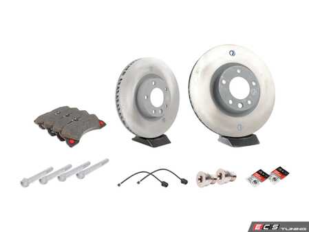 ES#2602489 - 95835140300FOKT - Front Brake Service Kit - Featuring genuine Porsche rotors and Textar brake pads - Assembled By ECS - Porsche