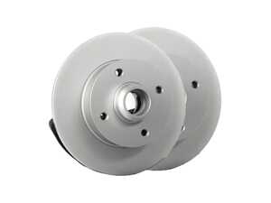 ES#4668278 - 6N0615601-P - Rear V5 Plain Brake Rotors - Set (226x10) - Precision manufactured and featuring a GeoSpec corrosion-resistant coating - ECS - Volkswagen