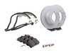 ES#2618956 - 95135204102RPKT1 - Performance Rear Brake Service Kit - Featuring Zimmerman Z-coated rotors and Hawk HPS brake pads - Assembled By ECS - Porsche