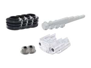 ES#2763168 - 2033232740KT1 - Front Sway Bar Installation Kit With End Link Nuts - Includes new brackets, hardware, dust boots and end link nuts - Genuine Mercedes Benz - Mercedes Benz
