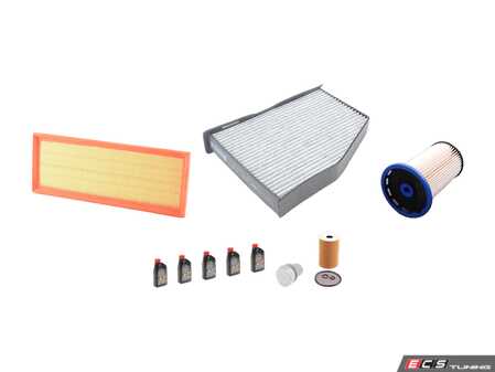 ES#2635424 - B7TDI40KKT2 - 40K Service Kit - Kit including oil and all the required filters to keep your TDI running efficiently - Genuine Volkswagen Audi - Volkswagen