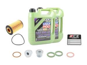 ES#4766037 - 0001803009KT11 - M159 SLS AMG Liqui Moly Molygen Oil Service Kit (5w-40) - Includes Hengst filter and Liqui Moly Molygen New Generation MB 229.5 Spec oil - Assembled By ECS - Mercedes Benz