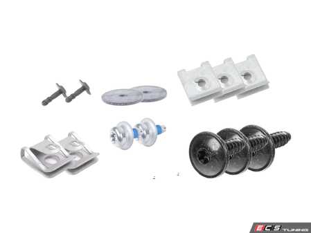 ES#2804069 - WHT005296KT - Front Belly Pan Installation Hardware Kit - Don't allow your belly pan to drag across the ground - Genuine Volkswagen Audi - Audi