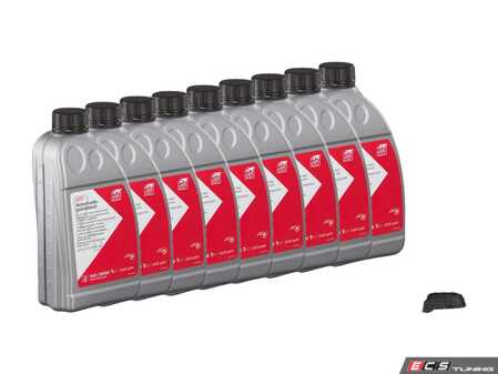 ES#4768359 - PAB398009KT - Transmission Oil Service Kit - Includes Hengst transmission oil pan with drain plug and gasket, Febi Transmission Fluid, and all hardware. - Assembled By ECS - Porsche