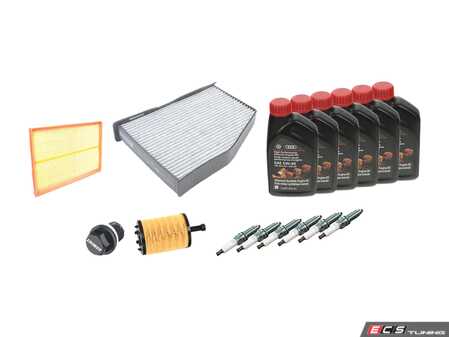 ES#2561085 - B63640KECS - Genuine 40K Service Kit - ECS Magnetic Drain Plug - Featuring original Volkswagen oil, filter, and ECS Magnetic drain plug. - Assembled By ECS - Volkswagen