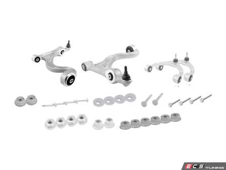 ES#3675591 - 97034105304KT5 - 2010-2013 970 Panamera Front Upper & Lower Control Arm Kit - A comprehensive kit includes front lower and upper control arms and all necessary hardware for installation - Genuine Porsche - Porsche