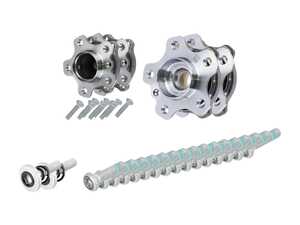 ES#4813447 - 31206899176fKT1 - Front & Rear Wheel Bearing & Hub Assembly Kit - Includes all 4 wheel bearing and hub assemblies plus Genuine BMW rear axle bolts and installation hardware - Assembled By ECS - BMW