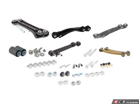 ES#4033202 - w210-rsk-abe-s1 - Rear Suspension Refresh Kit - Stage 1 - Includes all upper control arms, lower control arm bushings, sway bar end links, sway bar bushings, and associated hardware - Assembled By ECS - Mercedes Benz