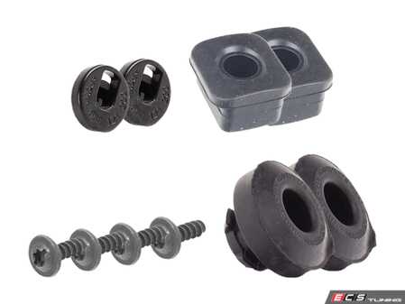 ES#3706608 - 8d0121200KT - Radiator Installation Kit - Don't reuse old worn radiator mounts or hardware - Genuine Volkswagen Audi - Audi
