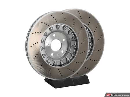 ES#4819416 - 4M0615301BJKT1 - Front Brake Rotor - Pair (374x36) - Restore your stopping power - SHW Performance - Audi