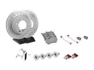ES#4656961 - 98735240101KT3 - Rear Brake Service Kit - Featuring Genuine Porsche rotors, and Genuine Porsche pads - Genuine Porsche - Porsche