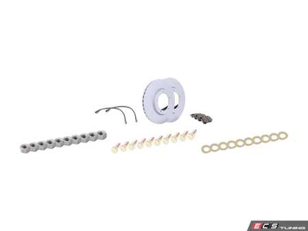 ES#2597623 - 477405083AFPKT - Performance Front Brake Service Kit - Featuring Zimmerman Z-Coated rotors and Hawk HPS brake pads  - Assembled By ECS - Porsche