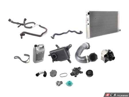 ES#3659028 - 171375429l2ecKT8 - ECS Cooling System Refresh Kit - Level 3 - Everything you need to totally service your cooling system, including a radiator and belt service. - Assembled By ECS - BMW