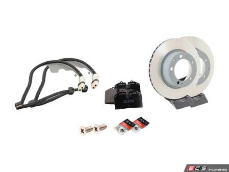 ES#2618908 - 95135204102ROKT - Rear Brake Service Kit - Featuring Sebro rotors and Mintex brake pads - Assembled By ECS - Porsche