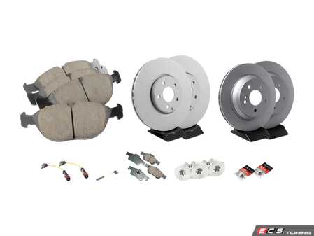 ES#4830273 - 2114211112KT5 - Front & Rear Brake Service Kit - Featuring ECS front rotors, Zimmerman rear rotors, and Akebono Euro Ceramic Pads! - Assembled By ECS - Mercedes Benz
