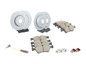 ES#4643494 - 1644211312KT13 - Front & Rear Brake Service Kit - Featuring Zimmerman rotors, and Akebono Euro Ceramic pads - Assembled By ECS - Mercedes Benz