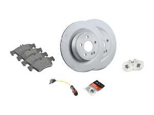 ES#4830287 - 0004212012KT7 - Rear Brake Service Kit - Featuring Zimmerman Rotors, and OE Semi-Metallic Pads! - Zimmermann - Mercedes Benz